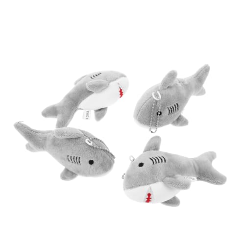 MAGICLULU 4 Stücke Teiliges Niedlicher Plüsch-shark-anhänger Weicher Mini-stofftier-schlüsselanhänger Leichter Rucksack Taschencharme Geschenk für Geburtstag Weihnachten und Partyfüllung MAGICLULU 4 Stücke Teiliges Niedlicher Plüsch-shark-anhänger Weicher Mini-stofftier-schlüsselanhänger Leichter Rucksack Taschencharme Geschenk für Geburtstag Weihnachten und Partyfüllung von MAGICLULU
