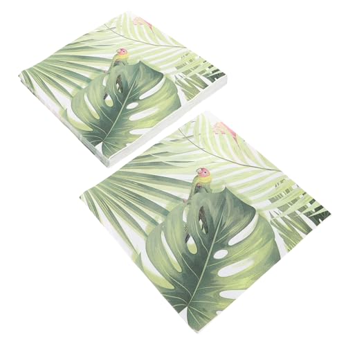MAGICLULU 40 Stück Bunte Servietten Gast Abendessen Gänseblümchen gemustertes Seidenpapier Hochzeit dekorative Papierservietten Kleine Servietten Servietten Reines Zellstoffpapier Grün von MAGICLULU