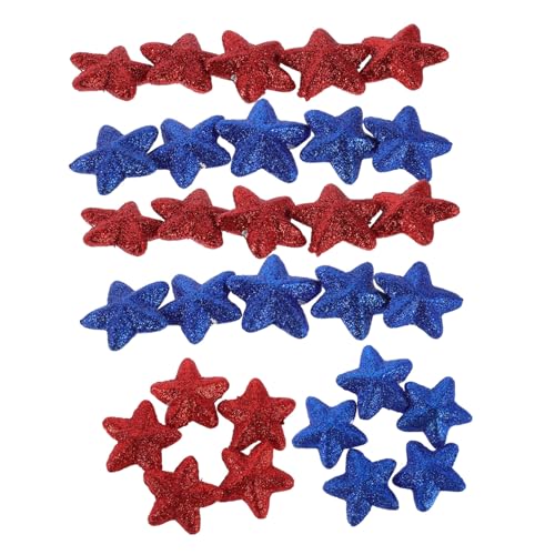 MAGICLULU 40 Stück Glitzer Sterne Dekoration Rot Blau für Unabhängigkeitstag Memorial Day Party Tischkonfetti Patriotisch Festlich Vielseitig Einsetzbar MAGICLULU 40 Stück Glitzer Sterne Dekoration Rot Blau für Unabhängigkeitstag Memorial Day Party Tischkonfetti Patriotisch Festlich Vielseitig Einsetzbar von MAGICLULU