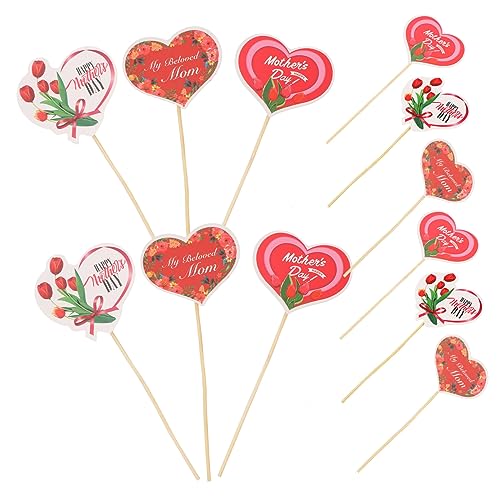 MAGICLULU 48 Stück Kuchendekorationseinsatz Braut- Mama Kuchen Topper thematisiert Herz wählt Happy Mother Day Tortenaufsatz Tortenaufleger zum Muttertag Kuchen -Topper Holz MAGICLULU 48 Stück Kuchendekorationseinsatz Braut- Mama Kuchen Topper thematisiert Herz wählt Happy Mother Day Tortenaufsatz Tortenaufleger zum Muttertag Kuchen -Topper Holz von MAGICLULU
