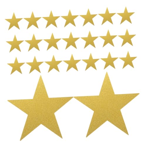 MAGICLULU 48 Stück Teiliges Glitzerndes Papiersterne Handgeschnittene Fünf Sterne Papierausschnitte Vielseitige DIY Klassenzimmerdekoration Kreative Wandgestaltung Geeignet für von MAGICLULU