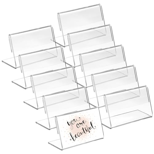 MAGICLULU 48 Stück Transparente Tischkarte Groß Steht Anzeige Visitenkartenhalter Vertikale Tabletop -zeichenhalter Schilderhalter Für Den Tisch Tischplatte Staffeleien Zeigen Inhaber P.s von MAGICLULU