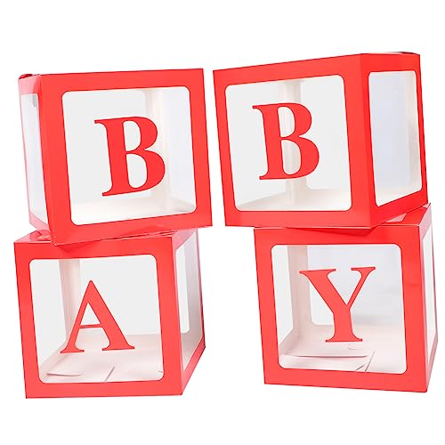 MAGICLULU 4Er-Packung Ballon-Box Dekorationen für Kleinkind Babypartydekoration Junge Hallo babyshowerparty ballon box geburtstagsdeko luftballons -Boxen -Dusche-Boxen Papier rot MAGICLULU 4Er-Packung Ballon-Box Dekorationen für Kleinkind Babypartydekoration Junge Hallo babyshowerparty ballon box geburtstagsdeko luftballons -Boxen -Dusche-Boxen Papier rot von MAGICLULU