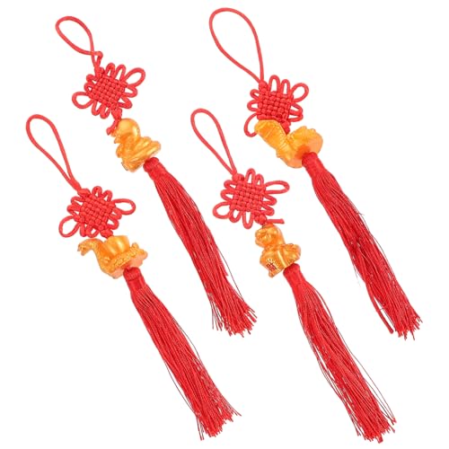 MAGICLULU 4Stücke Jahr der Schlange Chinesische Knoten Anhänger Reichtumsschlangen Dekoration Glücksbringer für Neujahr Traditioneller Stil für Zuhause und Auto MAGICLULU 4Stücke Jahr der Schlange Chinesische Knoten Anhänger Reichtumsschlangen Dekoration Glücksbringer für Neujahr Traditioneller Stil für Zuhause und Auto von MAGICLULU