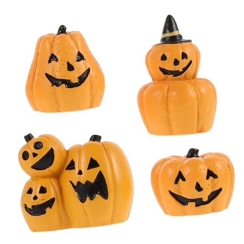 MAGICLULU 4Stücke Teiliges Halloween Miniatur Harzfiguren für Puppendekoration Verzierungen für Zuhause und Büro für Halloween Feiern und Karneval MAGICLULU 4Stücke Teiliges Halloween Miniatur Harzfiguren für Puppendekoration Verzierungen für Zuhause und Büro für Halloween Feiern und Karneval von MAGICLULU