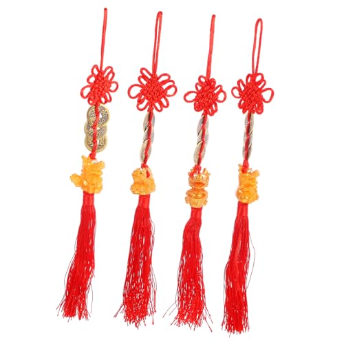 MAGICLULU 4Stücke Traditionelle Chinesische Neujahrsanhänger Goldene Drachen Dekoration für Haustür und Wände Neujahrsornament mit Kulturellem Flair für Festlichkeiten MAGICLULU 4Stücke Traditionelle Chinesische Neujahrsanhänger Goldene Drachen Dekoration für Haustür und Wände Neujahrsornament mit Kulturellem Flair für Festlichkeiten von MAGICLULU