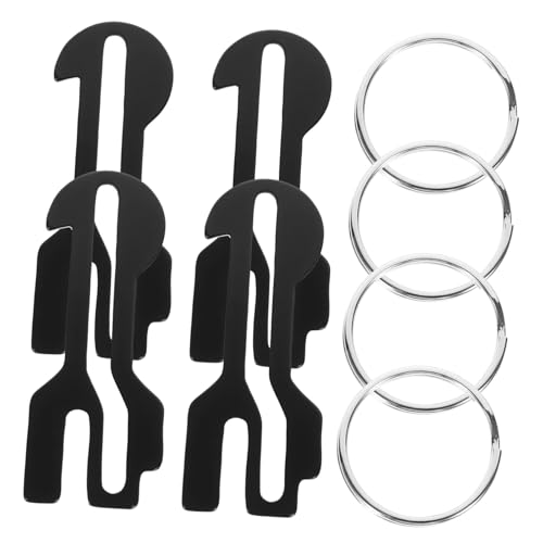 MAGICLULU 4er Set Edelstahl Schlüsselring Einkaufswagen Token Schlüsselanhänger Einkaufswagen Zubehör Dekorativ MAGICLULU 4er Set Edelstahl Schlüsselring Einkaufswagen Token Schlüsselanhänger Einkaufswagen Zubehör Dekorativ von MAGICLULU