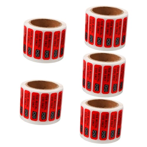 MAGICLULU 5 Rollen Rektal Aufkleber für Partyspaß Witzige für Rektalen Gebrauch Sticker Wasserfest für Glatte Oberflächen Lustige Dekoration für Männer und Halloween Events von MAGICLULU