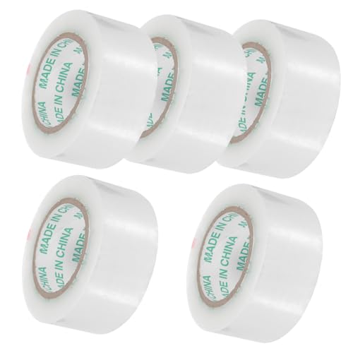 MAGICLULU 5 Rollen Transparentes Verpackungsklebeband Packband für Yards Yards Insgesamt für Sicheres Verpacken und Versenden von Paketen von MAGICLULU