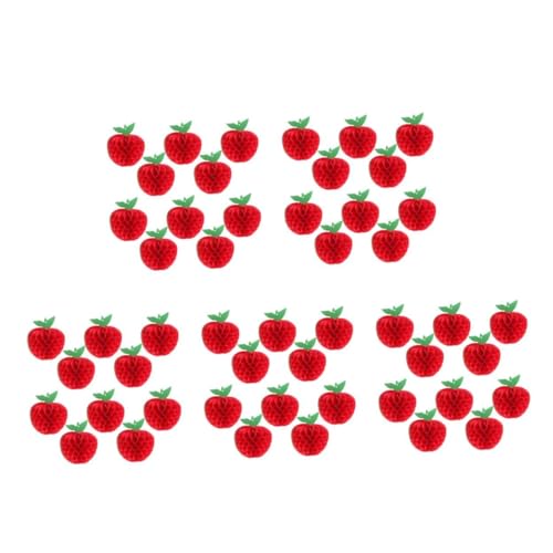MAGICLULU 5 Sätze Apfel Dekoration Apfeldekor Dekorative Deckenanhänger -dusche-Apfel- Party Apfelwabe Wabenornamente Party-Layout-Verzierungen Partyzubehör Papier Rot 10 Stück * 5 MAGICLULU 5 Sätze Apfel Dekoration Apfeldekor Dekorative Deckenanhänger -dusche-Apfel- Party Apfelwabe Wabenornamente Party-Layout-Verzierungen Partyzubehör Papier Rot 10 Stück * 5 von MAGICLULU