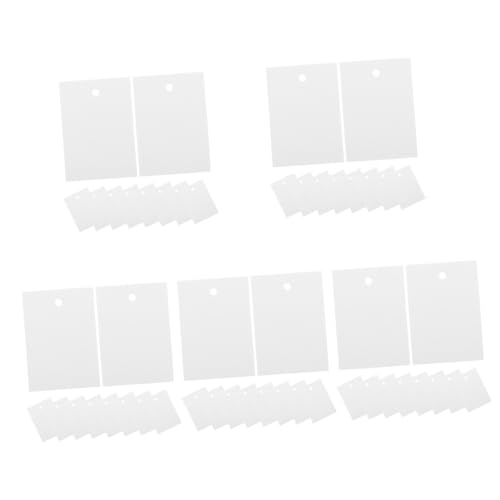 MAGICLULU 5 Sätze Blanko Preisschilder Aus Papier Beschreibbare Etiketten Für Bekleidung Vielseitige Tags Für Kleine Unternehmen 250 Stück * 5 von MAGICLULU