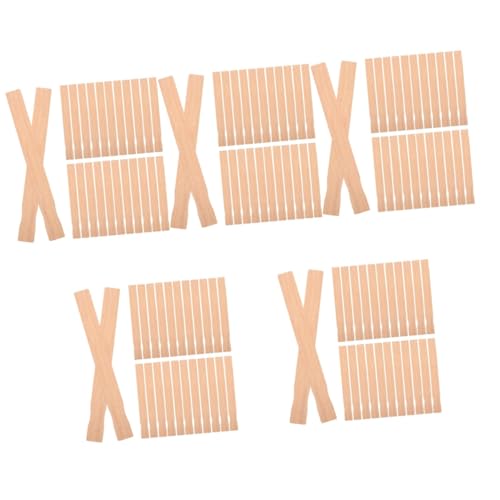 MAGICLULU 5 Sätze Holz Rührstäbchen Für Farben Wiederverwendbare Farbmischstäbe Robustem Holz Für Heimwerkerprojekte Und Malerei 25 Stück * 5 von MAGICLULU