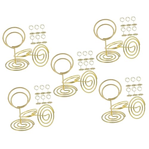 MAGICLULU 5 Sätze Tischkartenhalter Aus Eleganter Fotohalter Für Hochzeiten Partys Und Restaurants Für Menüs Sitznummern Und Memos Wiederverwendbar Und Praktisch 30 Stück * 5 MAGICLULU 5 Sätze Tischkartenhalter Aus Eleganter Fotohalter Für Hochzeiten Partys Und Restaurants Für Menüs Sitznummern Und Memos Wiederverwendbar Und Praktisch 30 Stück * 5 von MAGICLULU