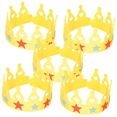 MAGICLULU 5 Sets Geburtstagshut Partyhüte Für Make Up Sets Kindergeschenke Die Krone Mini Partyhüte Material Zur Herstellung Von Geburtstagskronen Geburtstagskronen Stirnband MAGICLULU 5 Sets Geburtstagshut Partyhüte Für Make Up Sets Kindergeschenke Die Krone Mini Partyhüte Material Zur Herstellung Von Geburtstagskronen Geburtstagskronen Stirnband von MAGICLULU