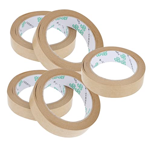 MAGICLULU Kraftpapier-klebeband – 5 Stück Reparatur-verschlussband Kartonverschließer Verpackungsklebeband von MAGICLULU