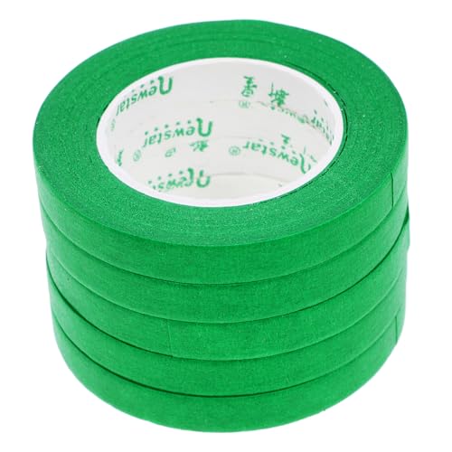 MAGICLULU 5 Stück Abdeckband wiederverwendbares klebeband auto klebeband schälen Malerei Streifen Produkt Malerband auto sprühband Beschriftungsband Kunstband Bandbeschriftung Papier Green MAGICLULU 5 Stück Abdeckband wiederverwendbares klebeband auto klebeband schälen Malerei Streifen Produkt Malerband auto sprühband Beschriftungsband Kunstband Bandbeschriftung Papier Green von MAGICLULU