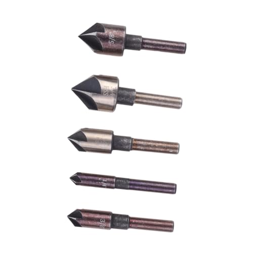 MAGICLULU 5 Stück Teiliges Fünf Klingen Kantenhobel aus Kohlenstoffstahl mit Rundem Griff Hochharter Entgratungsbohrer und Senkbohrer für Kunststoffplatten Langlebig und Rostfrei MAGICLULU 5 Stück Teiliges Fünf Klingen Kantenhobel aus Kohlenstoffstahl mit Rundem Griff Hochharter Entgratungsbohrer und Senkbohrer für Kunststoffplatten Langlebig und Rostfrei von MAGICLULU
