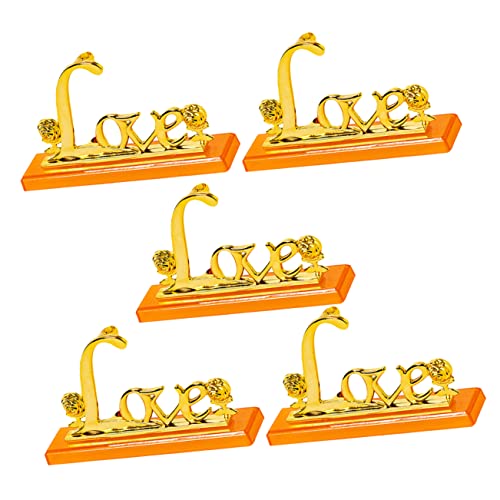 MAGICLULU 5 Stück Teiliges Goldfolie Love Tischdekoration Ornament für Zuhause und Büro Desktop Verzierung und Stilvolles Tabletop Accessoire zur Raumgestaltung MAGICLULU 5 Stück Teiliges Goldfolie Love Tischdekoration Ornament für Zuhause und Büro Desktop Verzierung und Stilvolles Tabletop Accessoire zur Raumgestaltung von MAGICLULU