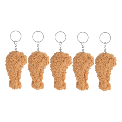 MAGICLULU 5 Stück Teiliges Realistische Schlüsselanhänger Gefälschte Hähnchenkeule Imitations Fastfood Schlüsselring Langlebig Faderesistent Witziges Partygeschenk für Geburtstage und MAGICLULU 5 Stück Teiliges Realistische Schlüsselanhänger Gefälschte Hähnchenkeule Imitations Fastfood Schlüsselring Langlebig Faderesistent Witziges Partygeschenk für Geburtstage und von MAGICLULU