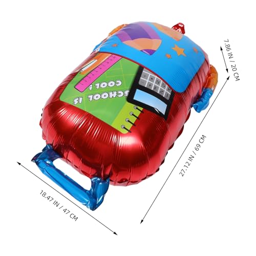 MAGICLULU 5stücke Luftballons Zum Schulanfang Aufblasbare Dekoration Zum Schulanfang Ballon Aus Aluminiumfolie Aus Folie Ballon in Form Einer Schultasche von MAGICLULU