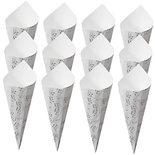 MAGICLULU 50 Stück Kleine Papierblütenkegel aus Kraftpapier Vielseitige Blumenverpackung für Hochzeitsdeko Party Outdoor Events Geeignet für Blüten Konfetti und Kleine Sträuße von MAGICLULU