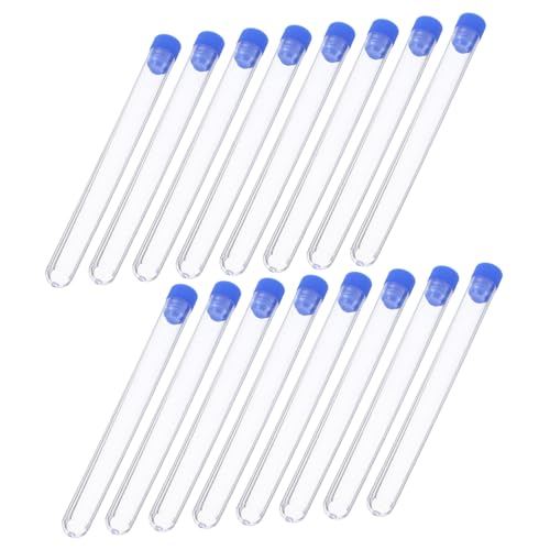 MAGICLULU 50 Stück Kunststoff -Reagenzglasrohr Labor Reagenzgläser Klare Testrohre Reagenzglasspielzeug klare Aufbewahrungsröhrchen Plastikspeicherrohr kleine Reagenzgläser p.s Transparent MAGICLULU 50 Stück Kunststoff -Reagenzglasrohr Labor Reagenzgläser Klare Testrohre Reagenzglasspielzeug klare Aufbewahrungsröhrchen Plastikspeicherrohr kleine Reagenzgläser p.s Transparent von MAGICLULU