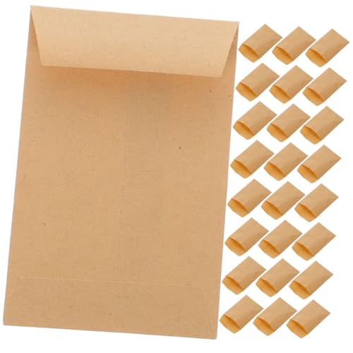 MAGICLULU 50 Stück Samenumschläge aus Kraftpapier Selbstklebende Aufbewahrungsumschläge für Kleine Gegenstände für Geld Münzen Bastelmaterialien Zuverlässige Lagerung Effiziente Organisation von MAGICLULU