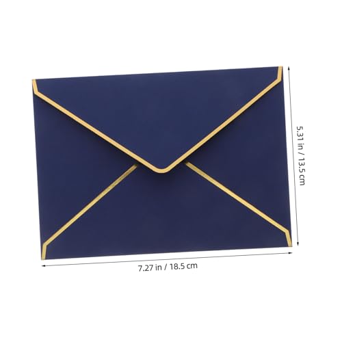 MAGICLULU 50 Stück Umschläge mit Goldfolie Dickes Papier V Klappe Hochwertige Einladungsumschläge für Hochzeit Babyparty Abschlussfeier Grußkarten MAGICLULU 50 Stück Umschläge mit Goldfolie Dickes Papier V Klappe Hochwertige Einladungsumschläge für Hochzeit Babyparty Abschlussfeier Grußkarten von MAGICLULU