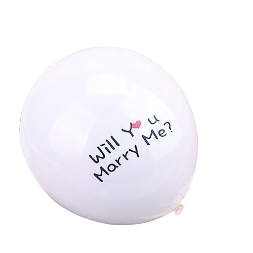MAGICLULU 50 Stück lovely kuschelig toy Buchstaben Ballon Luftballons am Hochzeitstag Ornament Hochzeitsdekorationen Luftballons zum Valentinstag Luftballons zur Verlobung Emulsion schmücken von MAGICLULU
