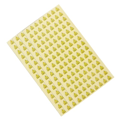 MAGICLULU 500 Stück Batterie Warnaufkleber Transparent Selbstklebend Sicherheitsetiketten Hinweis Nicht Berühren Vielseitig Kompatibel Einfache Entfernung ohne Rückstände von MAGICLULU