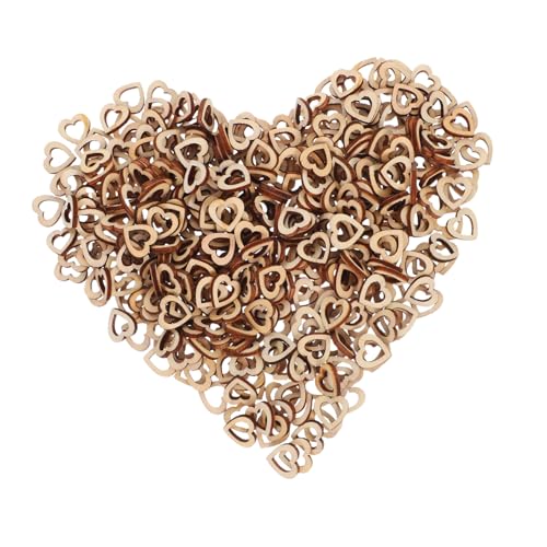 MAGICLULU 500Stücke Herz Hohlausschnitte aus Naturholz Dekorative Verzierungen für Hochzeitstische DIY Kreativität für Valentinstag und Partys Rustikale Tischdekoration MAGICLULU 500Stücke Herz Hohlausschnitte aus Naturholz Dekorative Verzierungen für Hochzeitstische DIY Kreativität für Valentinstag und Partys Rustikale Tischdekoration von MAGICLULU
