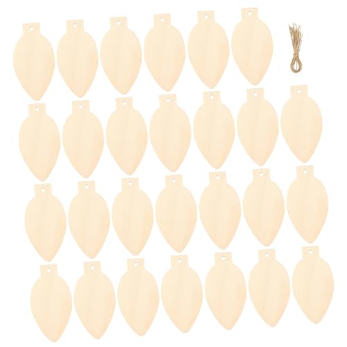 MAGICLULU 50Stücke Unlackierte Holz Glühbirnen für DIY Projekte Unvollendete Holzscheiben für Weihnachtsdekoration und Kreative Bastelideen Vielseitig Einsetzbar MAGICLULU 50Stücke Unlackierte Holz Glühbirnen für DIY Projekte Unvollendete Holzscheiben für Weihnachtsdekoration und Kreative Bastelideen Vielseitig Einsetzbar von MAGICLULU