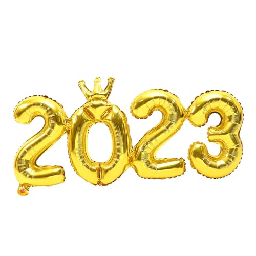 MAGICLULU 5Sätze Zahlenballon Teiliges Neujahrspartyzubehör aus Langlebiger Aluminiumfolie Dekoration für Silvesterfeiern und Kreative Fotos von MAGICLULU
