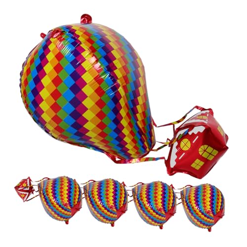 MAGICLULU 5Stücke Heißluftballon Aluminiumfolie Partyballons Für Geburtstagsfeiern Farbenfrohe Dekoration Für Festivals Und Besondere Anlässe Langlebig Und Vielseitig Einsetzbar MAGICLULU 5Stücke Heißluftballon Aluminiumfolie Partyballons Für Geburtstagsfeiern Farbenfrohe Dekoration Für Festivals Und Besondere Anlässe Langlebig Und Vielseitig Einsetzbar von MAGICLULU