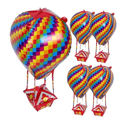 MAGICLULU 5Stücke Heißluftballon Dekorationen Aus Aluminiumfolie Farbenfrohe Ballons Für Geburtstagsfeiern Babypartys Und Hochzeiten Klassenräume Und Festlichkeiten MAGICLULU 5Stücke Heißluftballon Dekorationen Aus Aluminiumfolie Farbenfrohe Ballons Für Geburtstagsfeiern Babypartys Und Hochzeiten Klassenräume Und Festlichkeiten von MAGICLULU