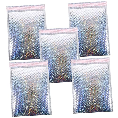 MAGICLULU 5Stücke Teiliges Luftpolster Versandtaschen mit Selbstklebung Silberne Verpackungsbeutel mit Exzellentem Stoßschutz für Sichere von Kleidung Accessoires MAGICLULU 5Stücke Teiliges Luftpolster Versandtaschen mit Selbstklebung Silberne Verpackungsbeutel mit Exzellentem Stoßschutz für Sichere von Kleidung Accessoires von MAGICLULU