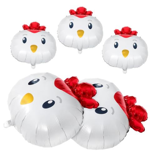 MAGICLULU 5st Küken-ballon Hahn-partydekorationen Bauernhoftier-partydekoration Aufblasbare Nutztiere Hahn-geburtstagsdekorationen Babyparty Mit Bauernhoftiermotiv Aluminiumfolie MAGICLULU 5st Küken-ballon Hahn-partydekorationen Bauernhoftier-partydekoration Aufblasbare Nutztiere Hahn-geburtstagsdekorationen Babyparty Mit Bauernhoftiermotiv Aluminiumfolie von MAGICLULU
