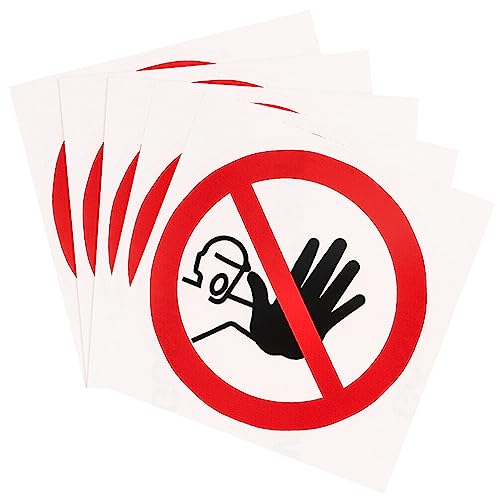 MAGICLULU 5st Warnaufkleber Sprachaktivierte Aufkleber Türschild „betreten Verboten“. Aufkleber Mit Schildern Für Sperrgebiete Etikett Warnschild Selbstklebendes Vinyl Schallplatten Runden von MAGICLULU
