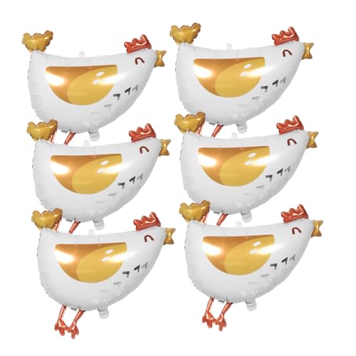 MAGICLULU 6 Stück Aluminiumfolie Farm Tierballons für Geburtstagsfeiern und Babypartys mit Hühnchen Deko für Kinderfeste und Farm Themen Events MAGICLULU 6 Stück Aluminiumfolie Farm Tierballons für Geburtstagsfeiern und Babypartys mit Hühnchen Deko für Kinderfeste und Farm Themen Events von MAGICLULU