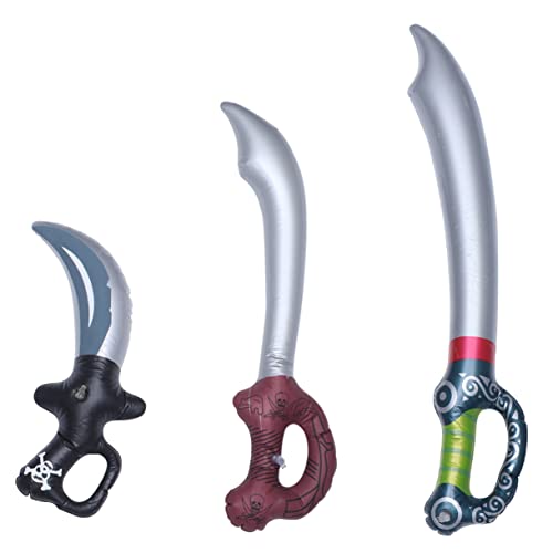 MAGICLULU 6 Stück Aufblasbare Piratenschwerter für Cosplay Zubehör für Piraten Themenpartys Schnell Aufblasbar für Spiel und Dekoration Sicher und Bequem im Gebrauch MAGICLULU 6 Stück Aufblasbare Piratenschwerter für Cosplay Zubehör für Piraten Themenpartys Schnell Aufblasbar für Spiel und Dekoration Sicher und Bequem im Gebrauch von MAGICLULU