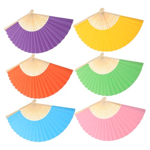 MAGICLULU 6 Stück Bunte Papierfächer DIY Bastelbedarf für Blanko Handfächer zum Malen für Vorschule Partys Outdoor Aktivitäten und Feiertage MAGICLULU 6 Stück Bunte Papierfächer DIY Bastelbedarf für Blanko Handfächer zum Malen für Vorschule Partys Outdoor Aktivitäten und Feiertage von MAGICLULU
