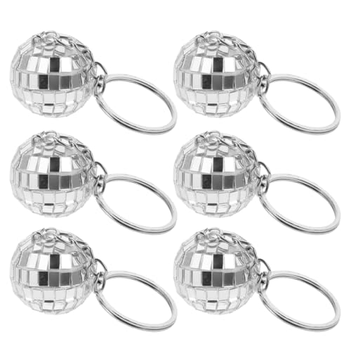 MAGICLULU 6 Stück Disco-schlüsselanhänger Disco-cowgirl-partydekorationen Cowgirl-gastgeschenke Disco-kugel-dekoration Discokugel-requisiten Mini-disco-kugel Für Den Spind Abs Silver MAGICLULU 6 Stück Disco-schlüsselanhänger Disco-cowgirl-partydekorationen Cowgirl-gastgeschenke Disco-kugel-dekoration Discokugel-requisiten Mini-disco-kugel Für Den Spind Abs Silver von MAGICLULU