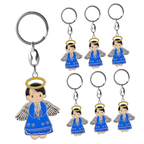 MAGICLULU 6 Stück Engel Schlüsselanhänger Reiz Für Bunt Ringe Geformt Karikatur Party Ornament Charme Gravieren Favorisieren Schlüsselbund Girly Hochzeit Schlüsselhalter Legierung Blue MAGICLULU 6 Stück Engel Schlüsselanhänger Reiz Für Bunt Ringe Geformt Karikatur Party Ornament Charme Gravieren Favorisieren Schlüsselbund Girly Hochzeit Schlüsselhalter Legierung Blue von MAGICLULU