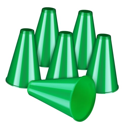 MAGICLULU 6 Stück Event triffier Lautsprecher geburtstagseinladungen Sports accesoories Megaphon Hersteller Cheerleading Macher tragbar Lärm fröhliches Megafon- Plastik Green MAGICLULU 6 Stück Event triffier Lautsprecher geburtstagseinladungen Sports accesoories Megaphon Hersteller Cheerleading Macher tragbar Lärm fröhliches Megafon- Plastik Green von MAGICLULU