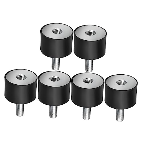 MAGICLULU 6 Stück Gewinde Gummi Schwingungsdämpfer Vibrationsisolatoren Vibration Silent Block Stoßdämpfer für Motoren Kompressoren Pumpen MAGICLULU 6 Stück Gewinde Gummi Schwingungsdämpfer Vibrationsisolatoren Vibration Silent Block Stoßdämpfer für Motoren Kompressoren Pumpen von MAGICLULU
