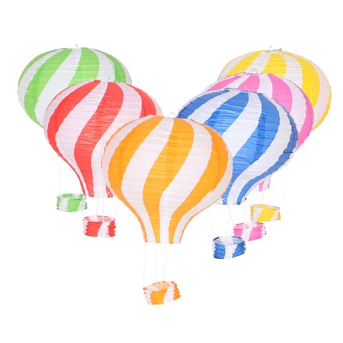 MAGICLULU 6 Stück Heißluftballon-Papierlaterne geburtstagsdekoration hochzeitsdekoration Papierlaternen für festliche Atmosphäre Heißluftballon-Mittelstücke Dekorationen aus Heißluftballons MAGICLULU 6 Stück Heißluftballon-Papierlaterne geburtstagsdekoration hochzeitsdekoration Papierlaternen für festliche Atmosphäre Heißluftballon-Mittelstücke Dekorationen aus Heißluftballons von MAGICLULU