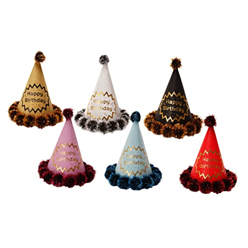 MAGICLULU 6 Stück Perl glanz bron zierte Kappe caps für cap lustig Geburtstagsmützen Geburtstagsparty-Hut individuelle Partyhüte Geburtstag Papierhut Pompon-Geburtstagsmütze MAGICLULU 6 Stück Perl glanz bron zierte Kappe caps für cap lustig Geburtstagsmützen Geburtstagsparty-Hut individuelle Partyhüte Geburtstag Papierhut Pompon-Geburtstagsmütze von MAGICLULU
