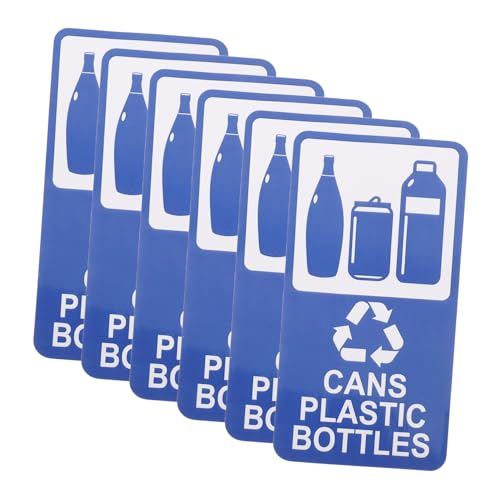 MAGICLULU 6 Stück Recycling Aufkleber Selbstklebend Vinyl Mülltonnen Etiketten Für Küche Büro Abfalltrennung Dosen Flaschen Hinweis MAGICLULU 6 Stück Recycling Aufkleber Selbstklebend Vinyl Mülltonnen Etiketten Für Küche Büro Abfalltrennung Dosen Flaschen Hinweis von MAGICLULU