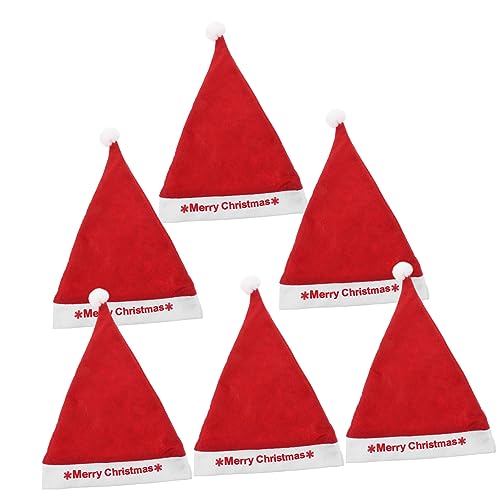 MAGICLULU Bequeme Weihnachtsmannmütze Aus Samt Weihnachtsmütze Weihnachtsbedarf Für Partys Kostüme MAGICLULU Bequeme Weihnachtsmannmütze Aus Samt Weihnachtsmütze Weihnachtsbedarf Für Partys Kostüme von MAGICLULU