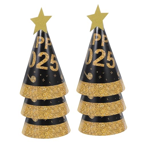 MAGICLULU Happy Silvester Partyhüte Für Männer 6 Stück Papierkegelhüte Neujahrsdekorationen MAGICLULU Happy Silvester Partyhüte Für Männer 6 Stück Papierkegelhüte Neujahrsdekorationen von MAGICLULU
